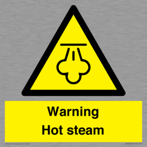 Warning Hot steam